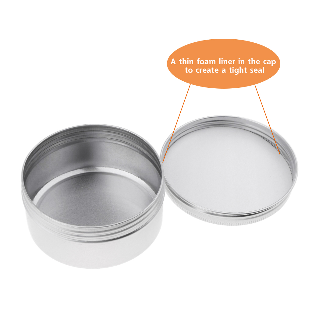 عبوة مستحضرات تجميل بغطاء، سعة - مراجعة Tin Container Lid وسعره